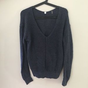 Blue Knit Sweater